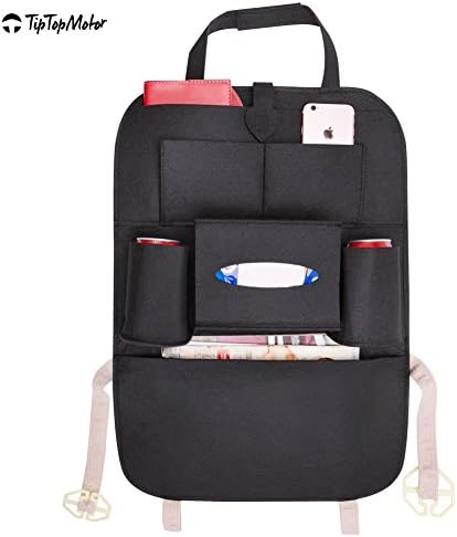 Car Backseat Organizer-Perfect for iPad,tablet,books, glasses-backseat organizer for kids - Baby Wipes holder-Cell phone pocket-drink holder- magazines Pouch for Newspapers,laptop