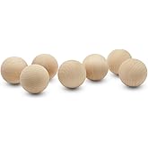 3 inch Wooden Round Ball, Bag of 5 Unfinished Natural Round Hardwood Balls, Smooth Birch Balls, for Crafts and DIY Projects (3 inch Diameter) by Woodpeckers