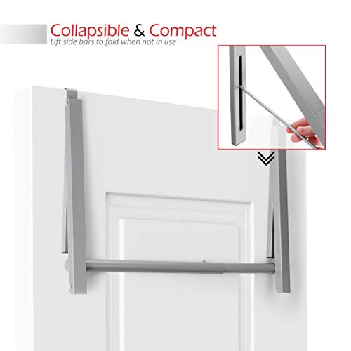 StorageMaid Over The Door Closet Rod - Heavy-Duty Hanging Clothes Rack Organizer and Hanger for Clothing Or Towels - Great for Home and Dorm Room