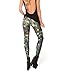 Jescakoo Girl's Brushed Ugly Christmas Tree Print Ankle Length Skinny Leggings