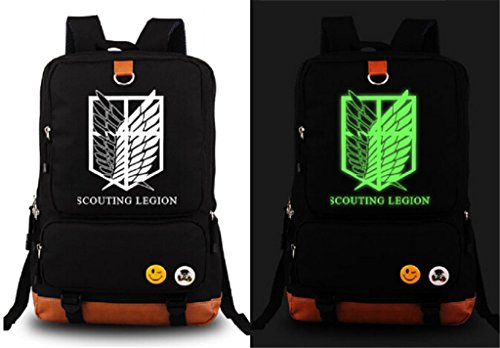 Siawasey Japanese Anime Cartoon Cosplay Luminous Laptop Daypack Backpack Shoulder School Bag