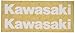Factory Effex 09-44112 White 'Kawasaki' Swing Arm Sticker