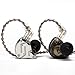 KZ ZS10 Pro, Linsoul 4BA+1DD 5 Driver in-Ear HiFi Metal Earphones with Stainless Steel Faceplate, 2 Pin Detachable Cable (Without Mic, Black) primary