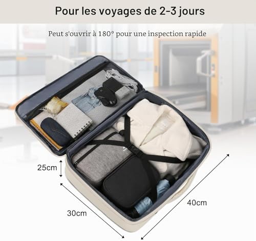 Bagage Cabine 40x30x20, Sac à Dos Voyage Cabine Avion avec Ryanair