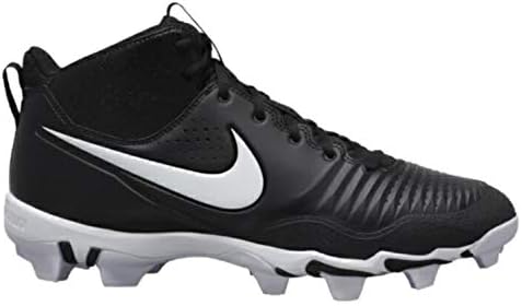 Amazon ナイキ メンズ ベースボールシューズ Alpha Huarache 3 Varsity Mid Keystone 野球 スパイク Black White 26 5 並行輸入品 Nike ナイキ 野球 ソフトボール