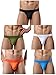 YuKaiChen Men's Silk Briefs Soft Bulge Bikini Underwear Tagless 5 Pack X-Large