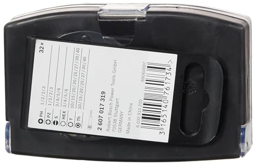 Bosch 32tlg. Schrauberbit Set Extra Hart (Kreuzschlitz-, Pozidriv-, Hex-, T-, TH-, S-Bit, Zubehör Bohrschrauber und Schraubendreher) 2