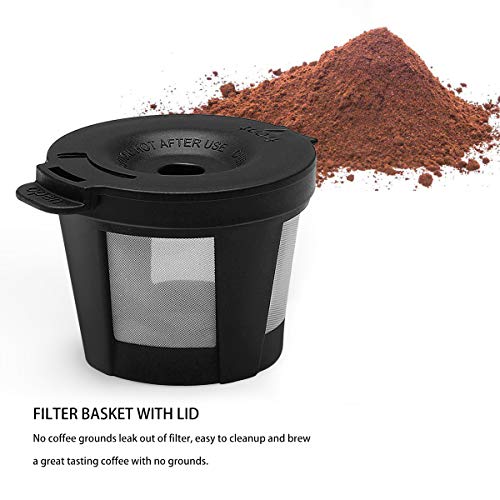 Upgrade Mini Single Serve Coffee Maker for K Cup Pods and Ground Coffee