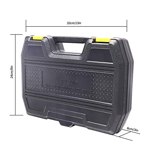 MPLUS 116-teliger Haushalt Werkzeugkoffer, Werkzeugset für täglichen Gebrauch, Werkzeugkasten für manuelle Wartung und… – Bild 3