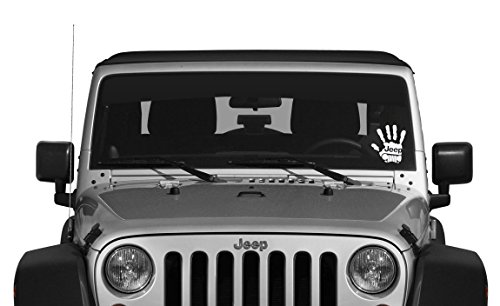 Jeep Wave Decal - 4x4 - Wrangler - CJ - TJ - YJ - Rubicon (White)