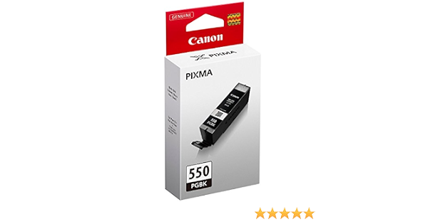 Canon PGI-550 PGBK - Cartucho de Tinta para impresoras (Pigmento Negro,  Pigmento Negro, Estándar, 5-95%, 10-35 °C, 15-35 °C) : Amazon.es:  Informática