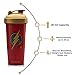 Performa Justice League & DC Comic - Leak Free Protein Shaker Bottle with Actionrod Mixing Technology for All Your Protein Needs! Shatter Resistant & Dishwasher Safe (Flash JL)