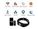 Smart Wristbands, Bluetooth 4.0 Fitness Tracker Watch for iOS and Android IP67 Waterproof Fashion Sports With OLED Display Heart Rate Monitor Sleep Tracker Calorie Counter Blood Pressure Monitor Black
