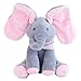 Mefashion Peek-a-Boo Elephant Animated Talking Singing Stuffed Plush Elephant Stuffed Doll Toys Kids Gift Present Boys & Girls Birthday Xmas Gift