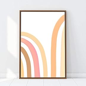 signwin Framed Canvas Wall Art Nordic Rainbow Canvas...