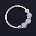 PiercingPoint Triple Pink Opal Stone 9K Solid Yellow Gold 22 Gauge Hoop Nose Ring - Cartilage Hoop - Tiny Nose Hoop - Tragus Ring