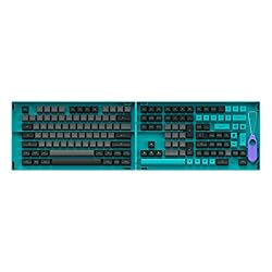 Akko Keyboard Keycaps Black&Cyan 197-Key ASA