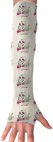 Sugar Skull Viva El Dia De Muertos Arm Sleeves UV Protection For Men Women Youth Arm Warmers For Cycling Golf Baseball Basketball