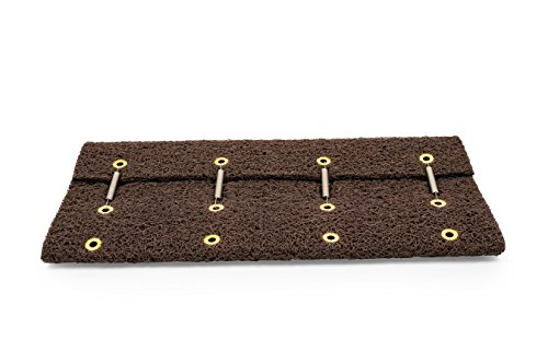 Camco 42967 Brown Premium Wrap Around RV Step Rug (PVC Material (22" x 23"))