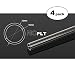 Bitspower None Chamfer PETG Link Tube, 12mm OD, 1000mm, Clear, 4-Pack
