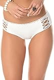 Becca by Rebecca Virtue Women's Prairie Rose Tab Side Hipster Bikini Bottom