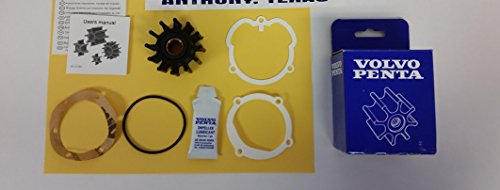 Volvo Penta Impeller Kit - Fits 825940 860203 3855546 3858256 3862281 - GS MARINE, Neoprene