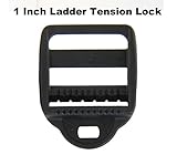 1 Inch Ladder Tension Lock - Triglide - Black (25 Pieces)