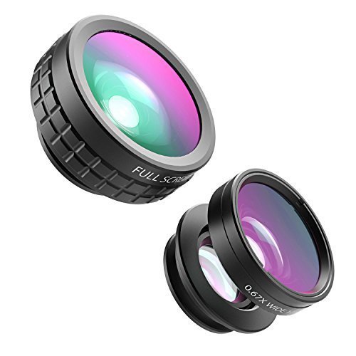 AUKEY Set 2 Obiettivi Smartphone (Fisheye + Macro)