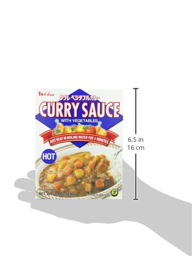 House Foods Curry Sauce with Vegetables, Hot, 7 Ounce Boxes (Pack of 10) - Thumbnail 4