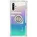 Galaxy Note 10+ Plus/5G Case, Anti Scratch Soft TPU Clear Case with 360 Degree Rotation Button Bounce Finger Ring Kickstand [Work with Magnetic Car Mount] for Samsung Galaxy Note 10+ Plus,Clear
