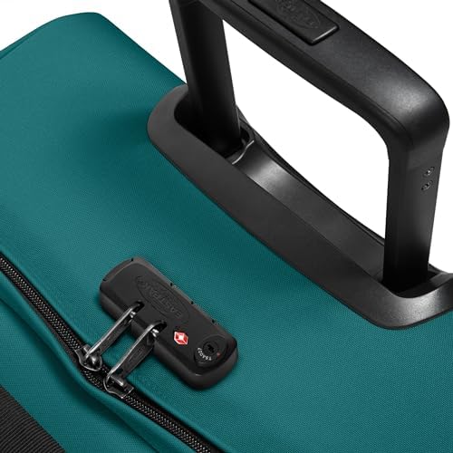Tranverz L Valise Grand Format 121L (79 x 40 x 33 cm), grande valise de voyage à roulettes, bagage résistant avec double compartiment, poignée télescopique & serrure TSA - PEACOCK GREEN