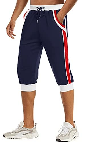 Shorts Three Quarter Jogging Pants TACVASEN Joggers Pants Three