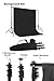 CowboyStudio Photography 10 X 12- Feet Black, White & Chromakey Green Muslin Backdrops with Background Support System and Carry Bag