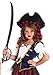 Leg Avenue Girls 2 Pc Caribbean Pirate Costume, Includes Dress With Attached Belt and Pirate Hat, MEDIUM, Multicolor