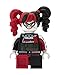 Lego Batman 9009310 Harley Quinn Kids Minifigure Alarm Clock | red/Black | Plastic | 9.5 inches Tall | LCD Display | boy Girl | Official