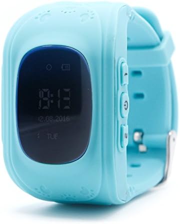 Zadaro Safety Smart Phone Watch Children Kids Wristwatch Q50 GPS Locator Tracker Anti-Lost Smartwatch for iOS Android (Blue)