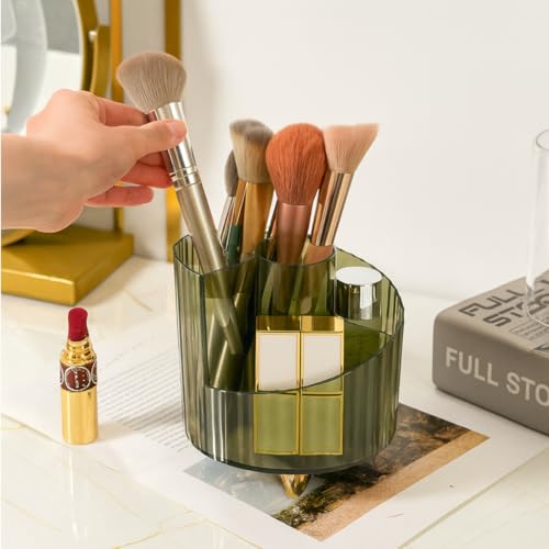 Organizador de Maquiagem Organizador de Pincéis de Maquiagem Beleza Porta Pincel para Viagem em Acrílico Transparente Cor Sortida Design Moderno Compartimentos Divididos Premium