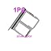 Nano Sim Micro SD Card Holder Tray Replacement for LG G6 H870 H871 H872 LS993 US997 VS988 (Silver)