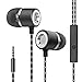 Earphones, CHSMONB Bass Stereo Earbuds Headphones,In Ear Headphones with Mic and 3.5mm Audio Portfor SmartPhones Laptop Tablets MP3 Players.