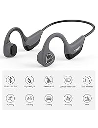 Tayogo S2 Bone Conduction - Auriculares inalámbricos de diadema con Bluetooth y micrófono, impermeables, deportivos, para Android e iOS