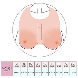 Vollence F Cup Strap on Silicone Breast Forms for