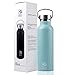 BOGI 20oz Insulated Water Bottle, Wide Mouth Stainless Steel Water Bottles Leakproof Metal Water Bottle with Straw and Handle BPA Free Steel Water Bottle for School Fitness Outdoor Sports-Mint
