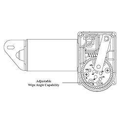 Wexco Wiper Motor, 4R2.24-19S2.R110D, Two and a