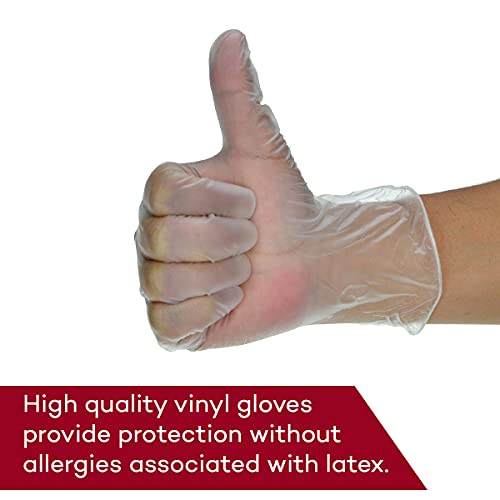 Dealmed Medical Exam Gloves 100 Count Small Vinyl Exam Gloves, Disposable Gloves, Non