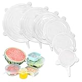 Couvercles en Silicone, Phyles 6 pcs Couvercles Extensibles en Silicone Réutilis