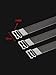 eBoot Clear Bra Strap Elastic Adjustable Bra Strap Replacement 3 Pair (12 mm)