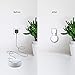 Outlet Wall Mount Holder Stand Compatible with Dot 3rd Gen &HuaWei Ai Plug in Kitchens, Bathroom and Bedroom, A Space-Saving Solution for Your Smart Home Speakers ,Built-in Cable Management- White