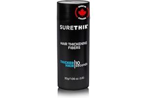 SureThik Hair Thickening Fibers (30g, Dark Brown) - Lightweight Volume Maximizer & Building Hair Fibers for Thinning Hair