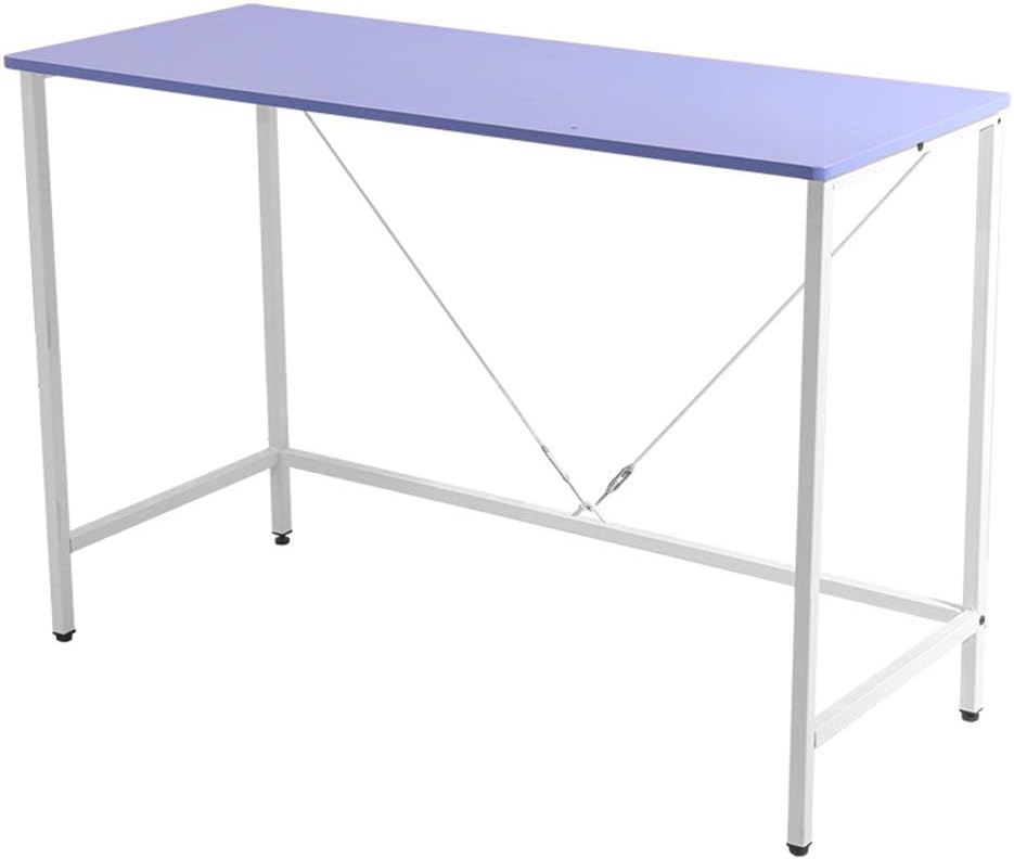 Portable Computer Desk, Removable Simple Fashion Desktop, Wear Resistant Student Household,Blue,48 * 80Cm [Energy Class A]