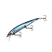 Bomber Lures Long A Slender Minnow Jerbait Fishing Lure, Silver Flash Blue Back, B15AP Suspending Pro (4.5 in, 1/2 oz)